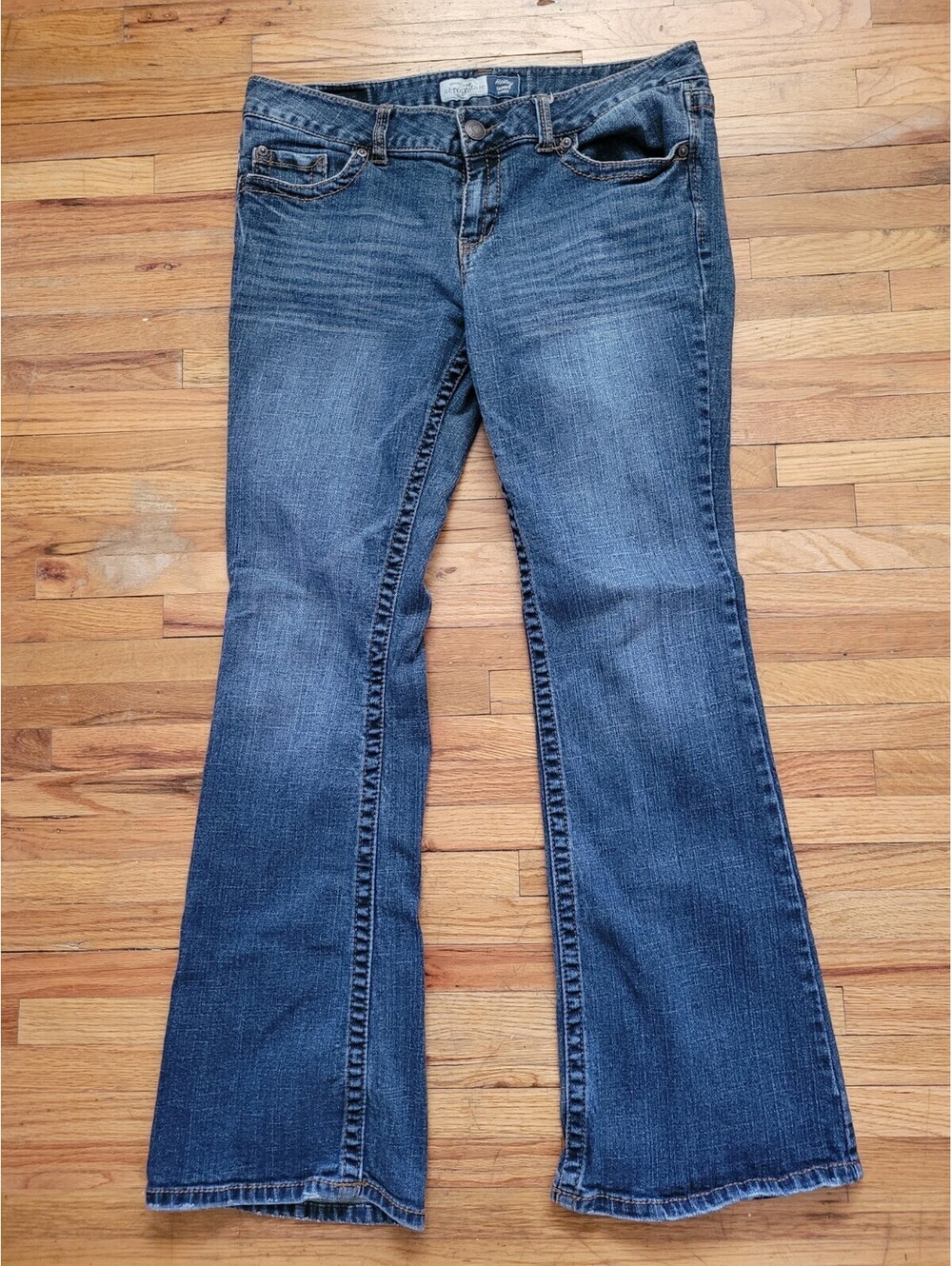 Aeropostale Hailey Skinny Flare Jeans 11/12 Reg Low Rise Denim Vintage Y2K Women